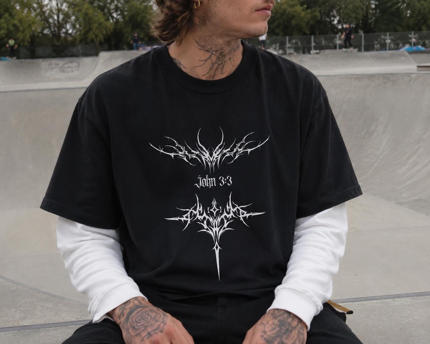 Born Again Layered Graphic Tee