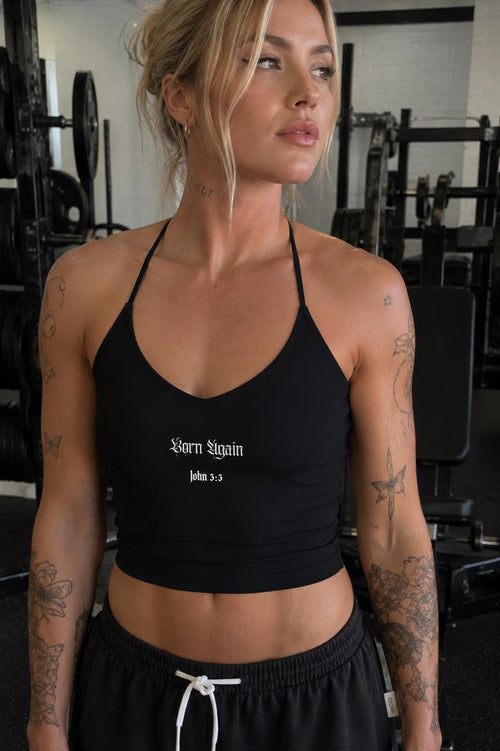Born Again Halter Workout Tank