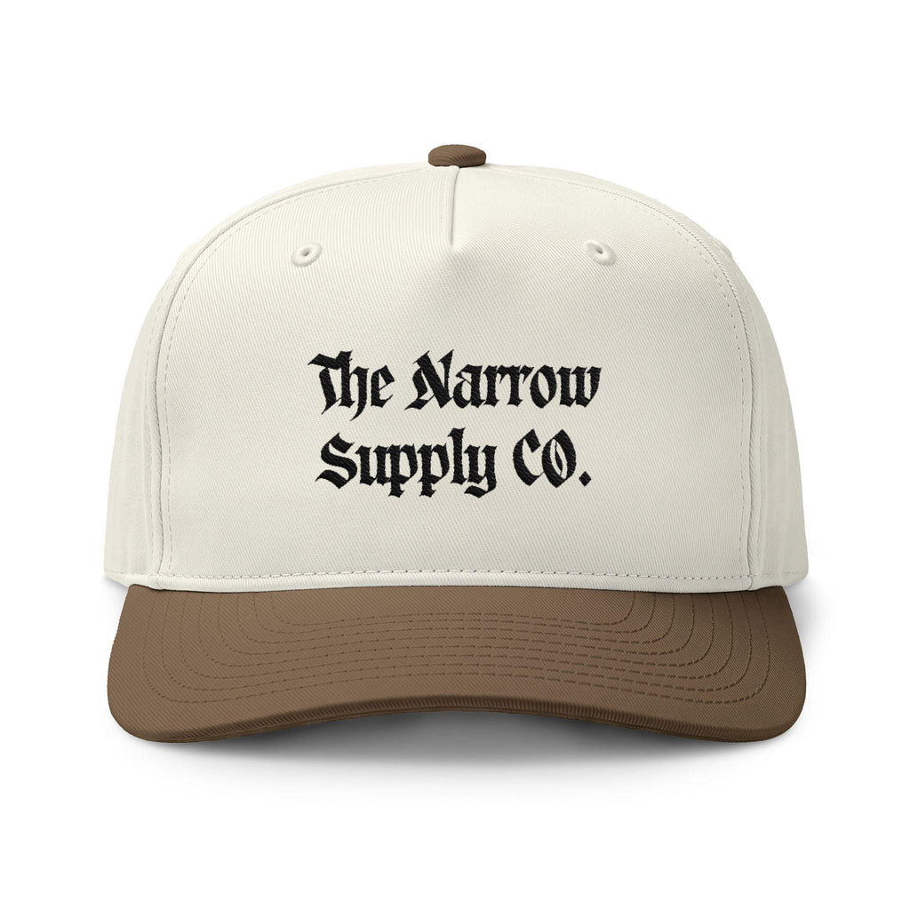 The Narrow Supply Co. Cap | Two-Tone Trucker Hat, Gothic Logo