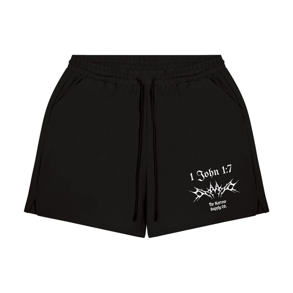 1 John 1:7 Shorts 7"