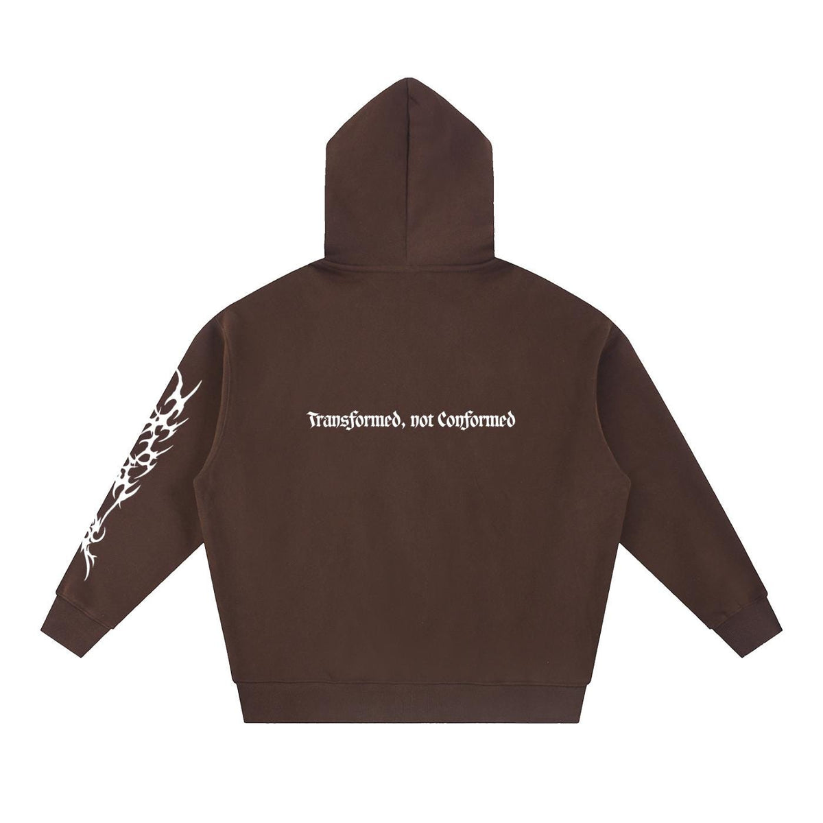 Hebrews Zip Hoodie/ Cybercigilism Hoodie "Transformed, not Conformed"