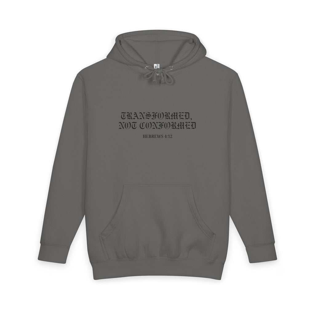 Transformed Not Conformed Minimal Hoodie | Chest and Back Graphic