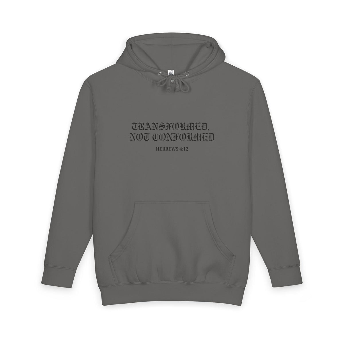 Transformed Not Conformed Minimal Hoodie | Chest and Back Graphic