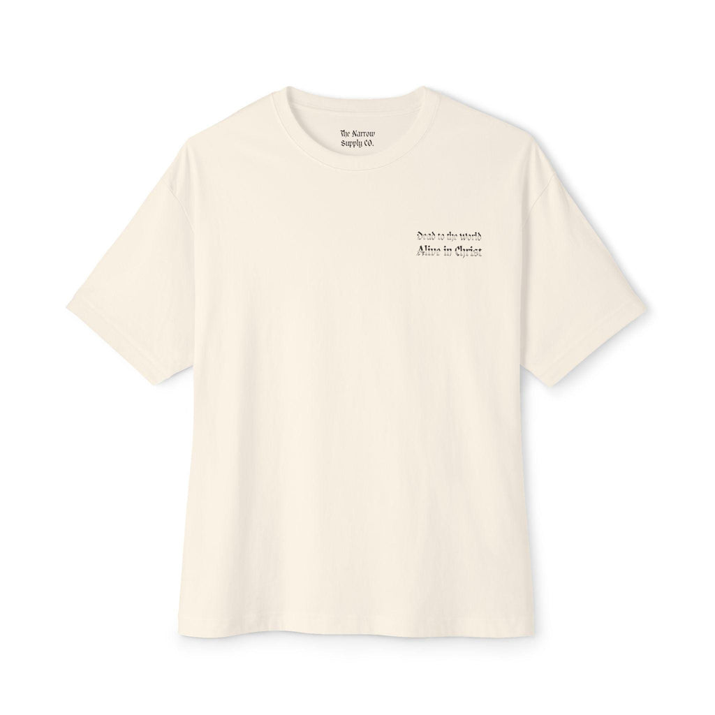 Dead to the World, Alive in Christ Boxy Tee