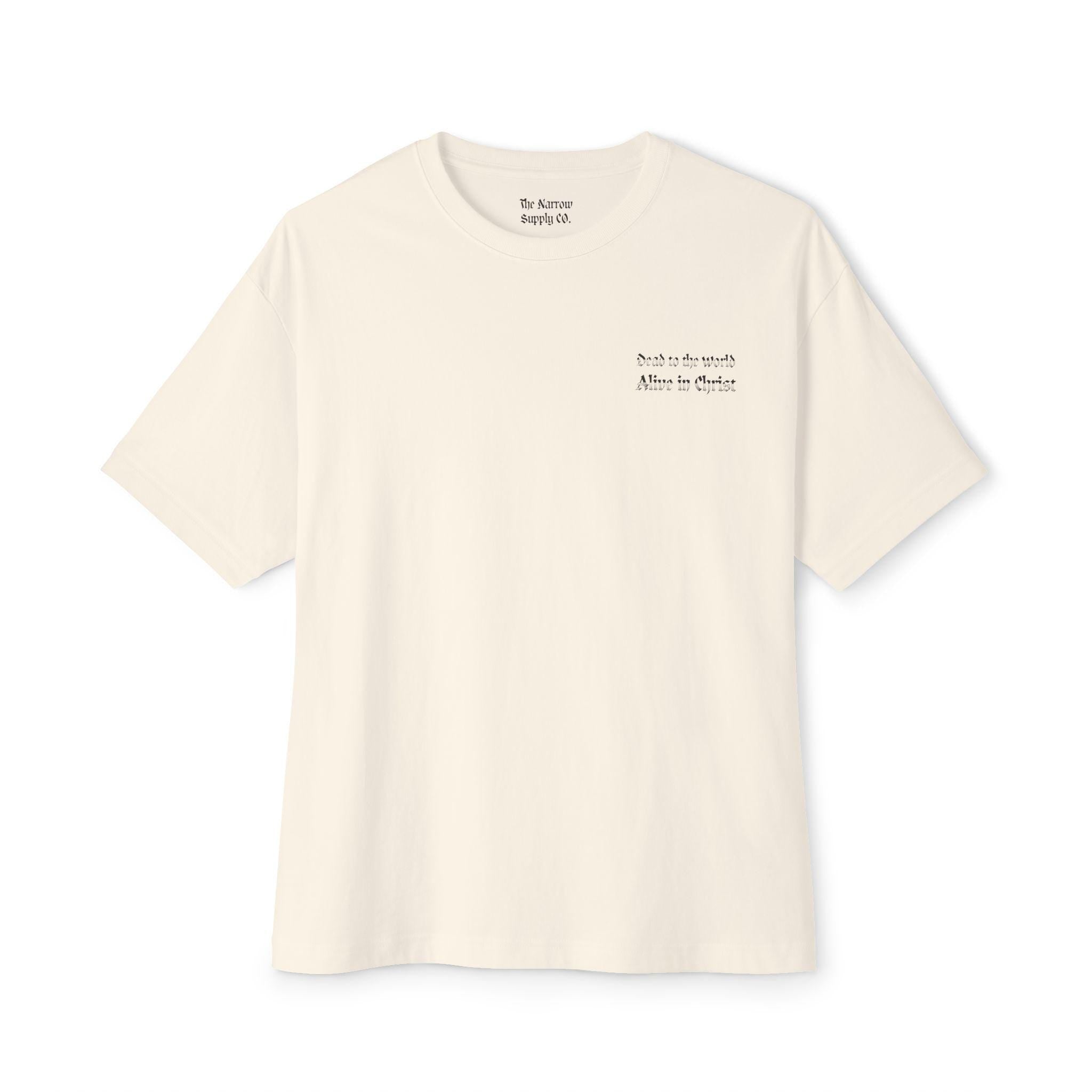 Dead to the World, Alive in Christ Boxy Tee