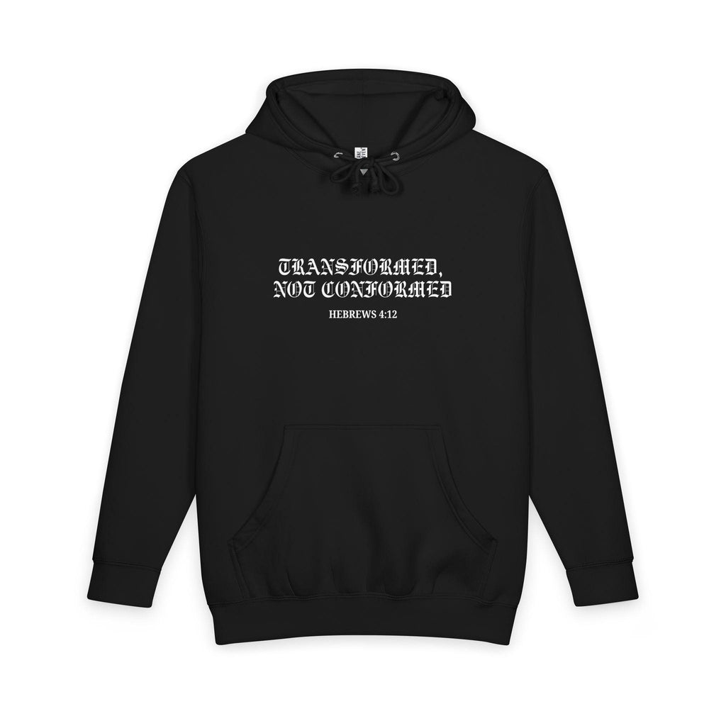 Transformed Not Conformed Minimal Hoodie | Chest and Back Graphic